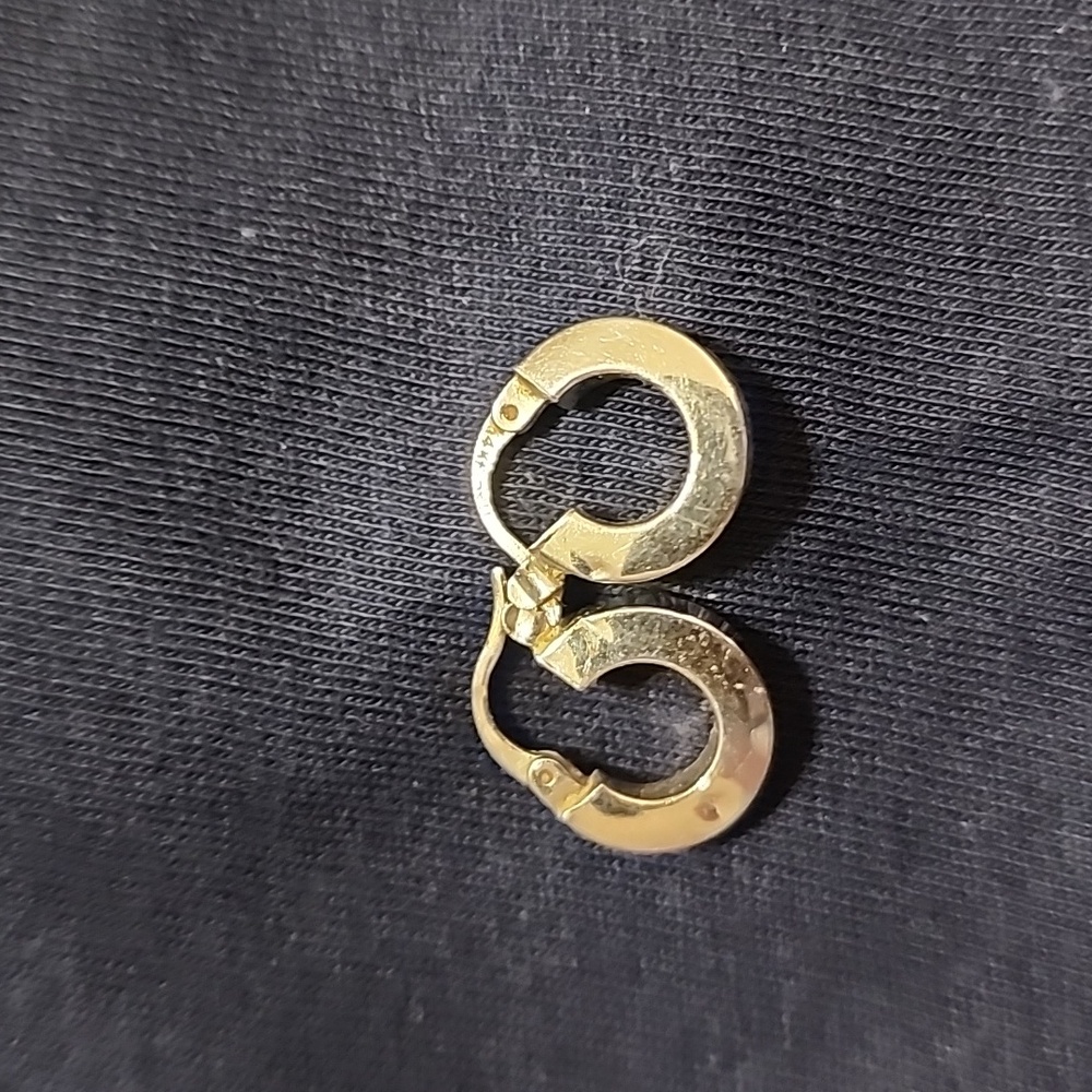 Small, silver earrings